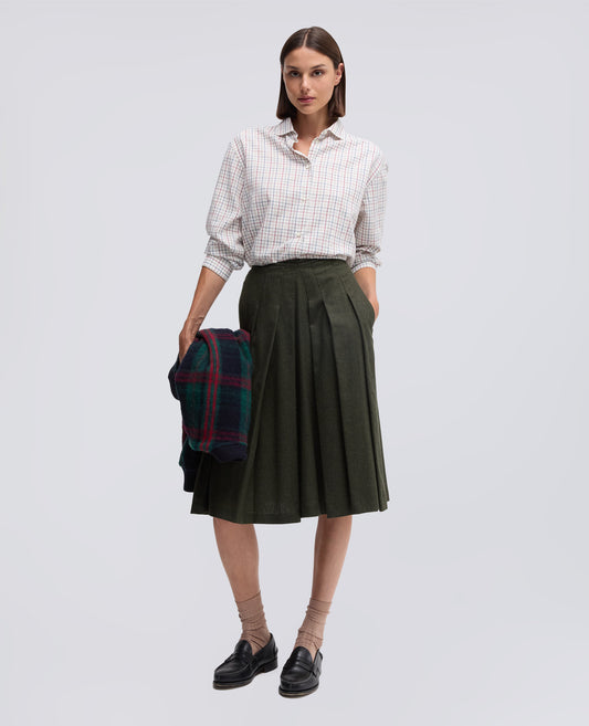 CAMICIA IN VAIELLA DI MISTO COTONE-NATURALE-NATURAL-NATURAL-NATURLICH-NATUREL