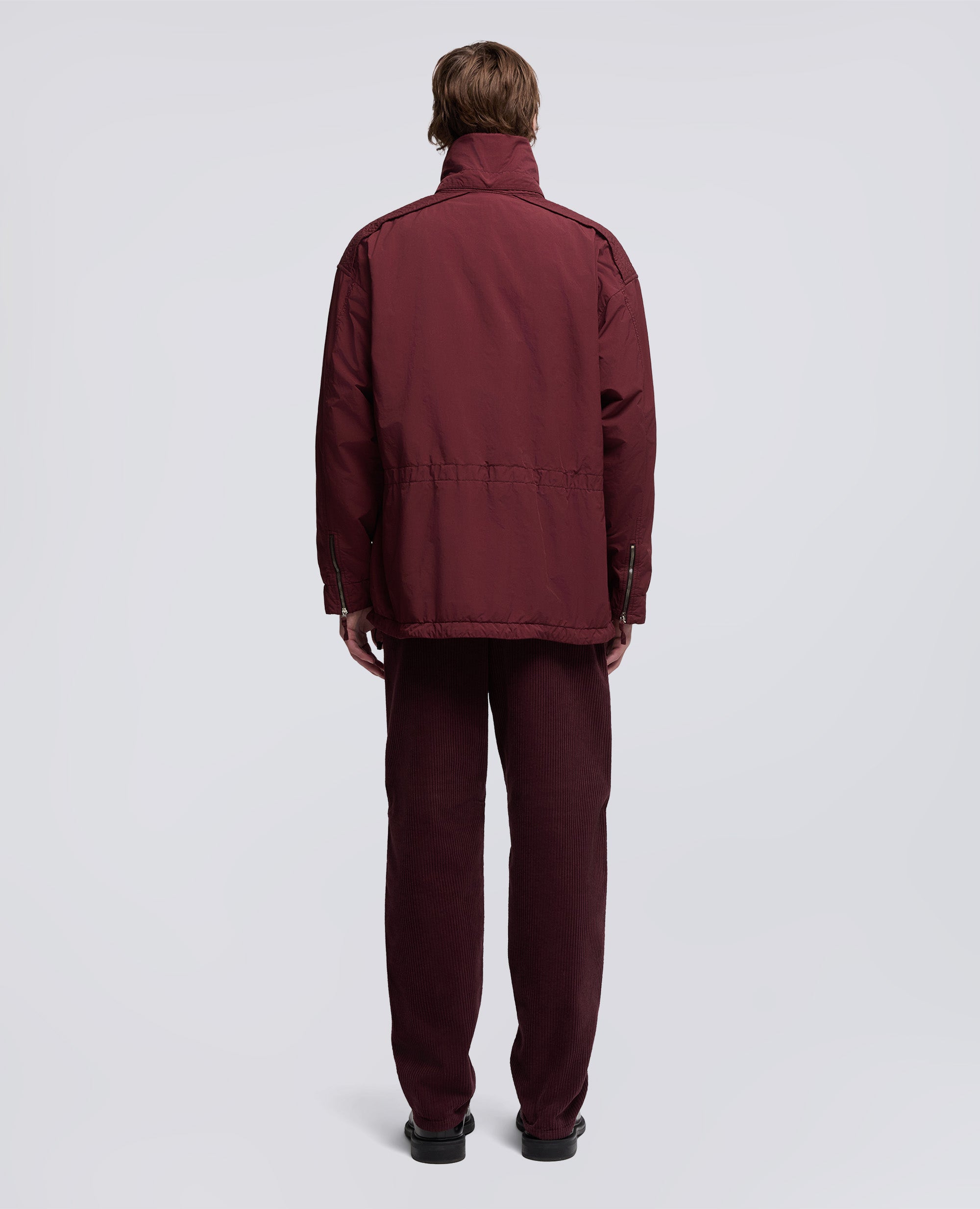 GIUBBOTTO GRAVEL IN MISTO NYLON-BORDEAUX-BURGUNDY-BURDEOS-BURGUNDERROT-BORDEAUX