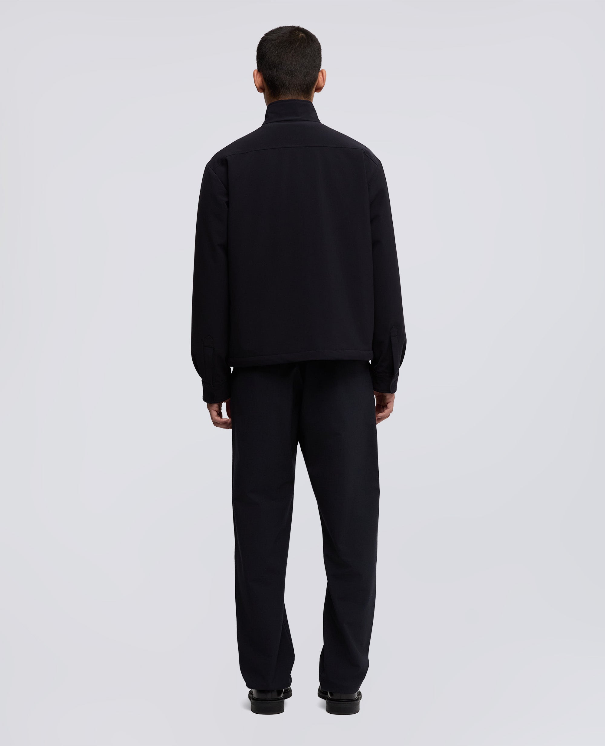 GIUBBOTTO MACK IN TWILL DI TESSUTO TECNICO-NAVY-NAVY-AZUL MARINO-NAVY-NAVY