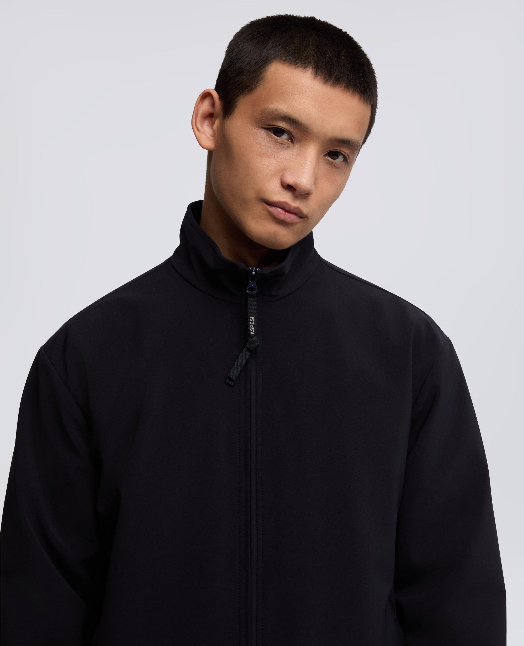 GIUBBOTTO MACK IN TWILL DI TESSUTO TECNICO-NAVY-NAVY-AZUL MARINO-NAVY-NAVY