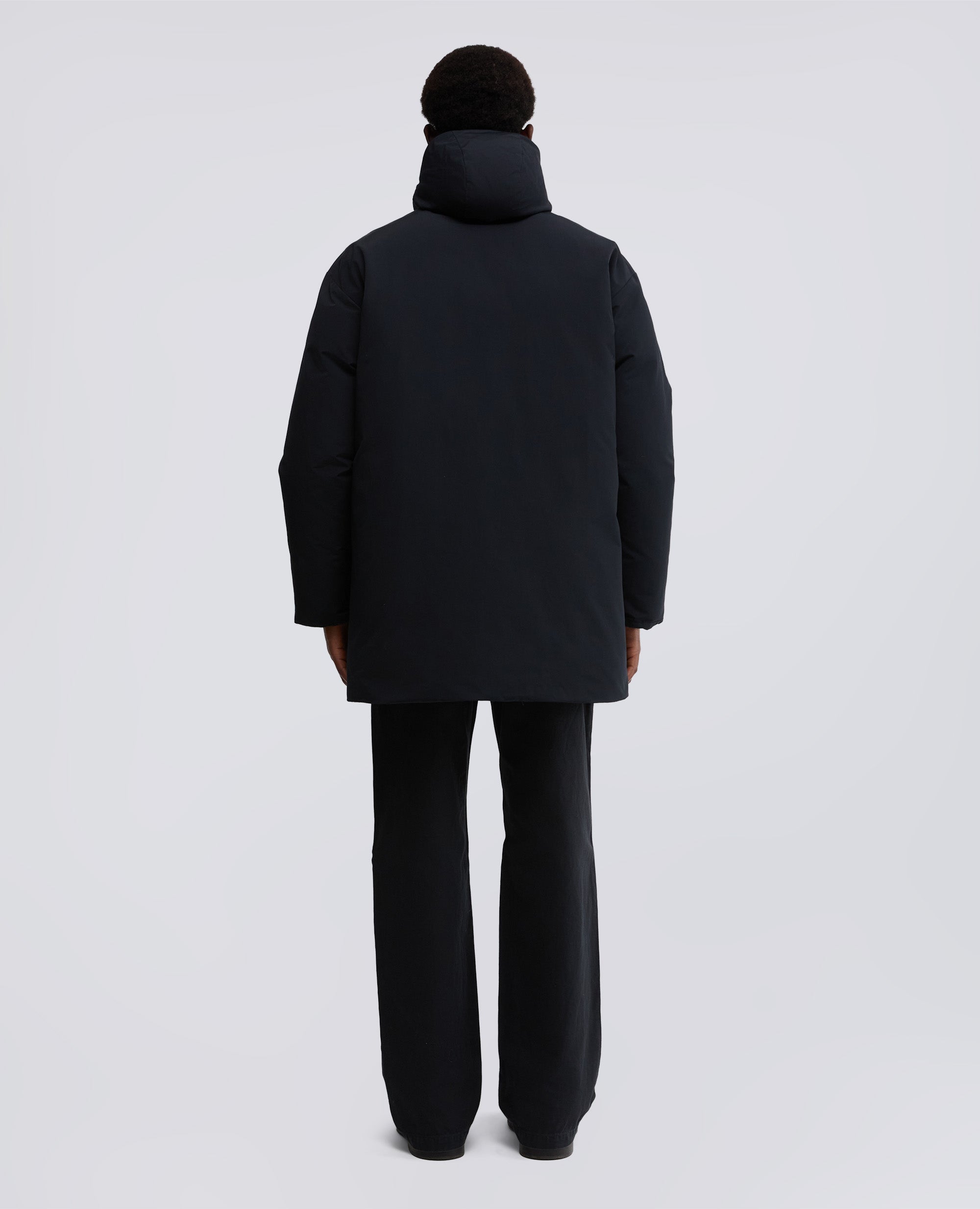 PARKA BARANOV IN TELA DI MISTO COTONE-NAVY-NAVY-AZUL MARINO-NAVY-NAVY