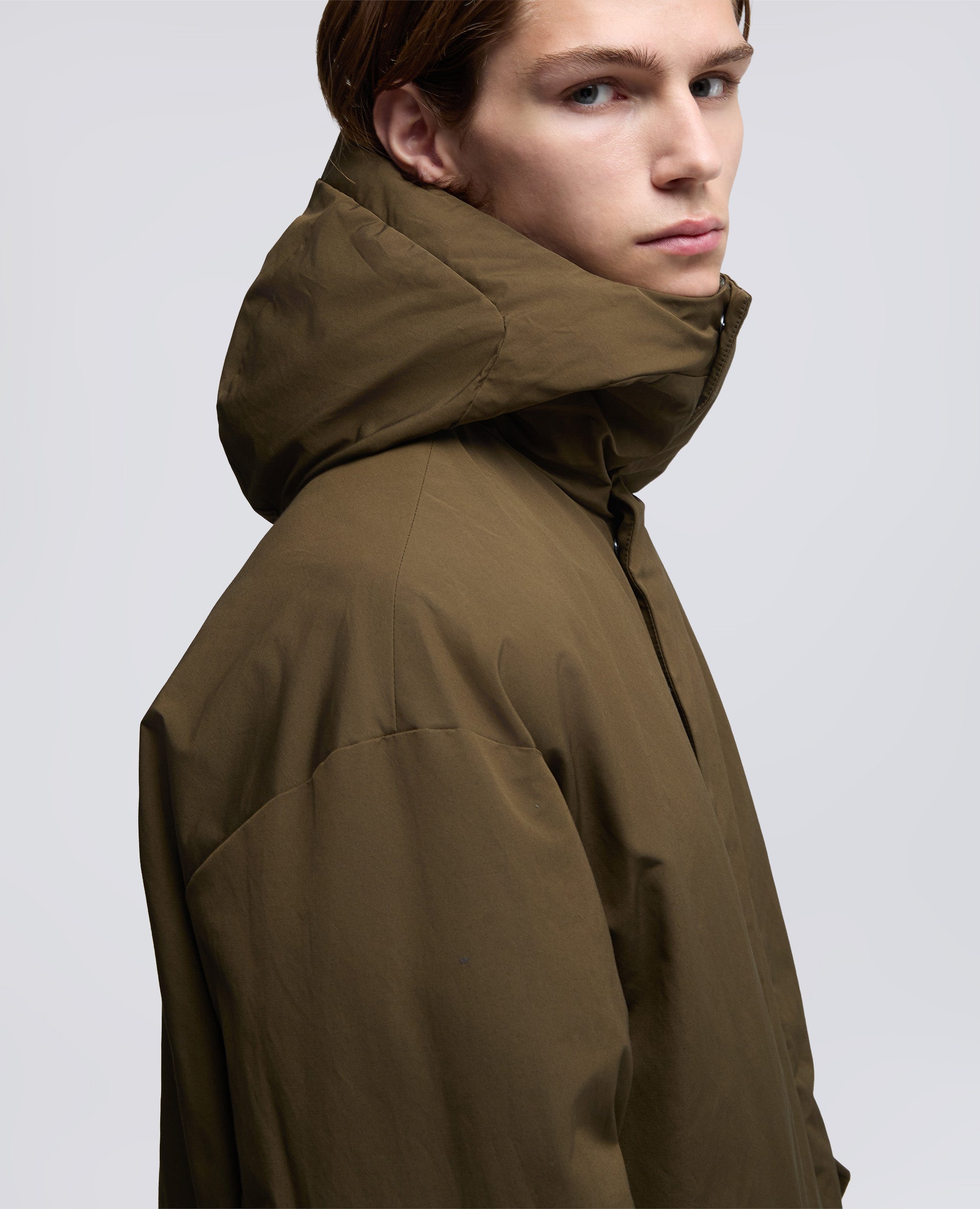 PARKA BARANOV IN TELA DI MISTO COTONE-MILITARE-MILITARY-MILITAR-MILITAR-MILITAIRE