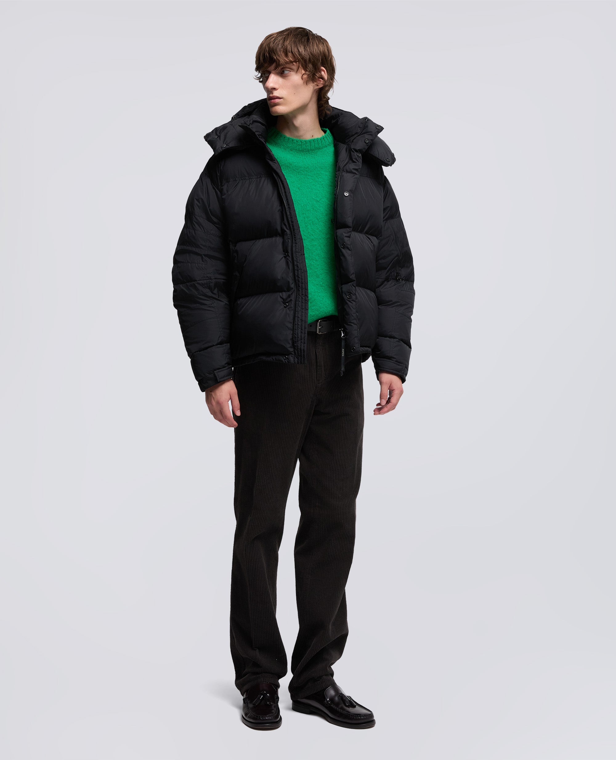 GIUBBOTTO PINGUINO IN NYLON RICICLATO-NERO-BLACK-NEGRO-SCHWARZ-NOIR