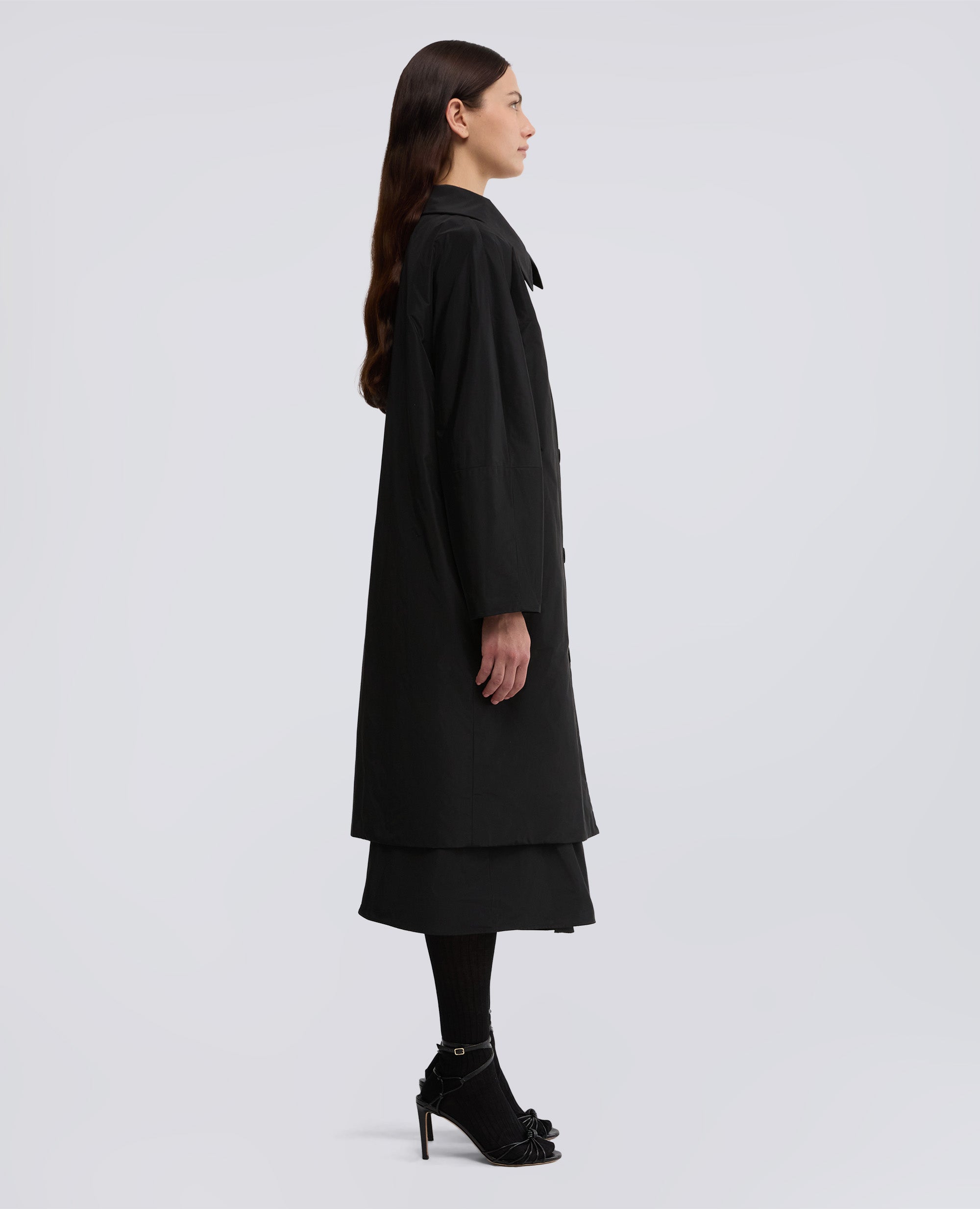 CAPPOTTO IMBOTTITO IN OVATTA-NERO-BLACK-NEGRO-SCHWARZ-NOIR