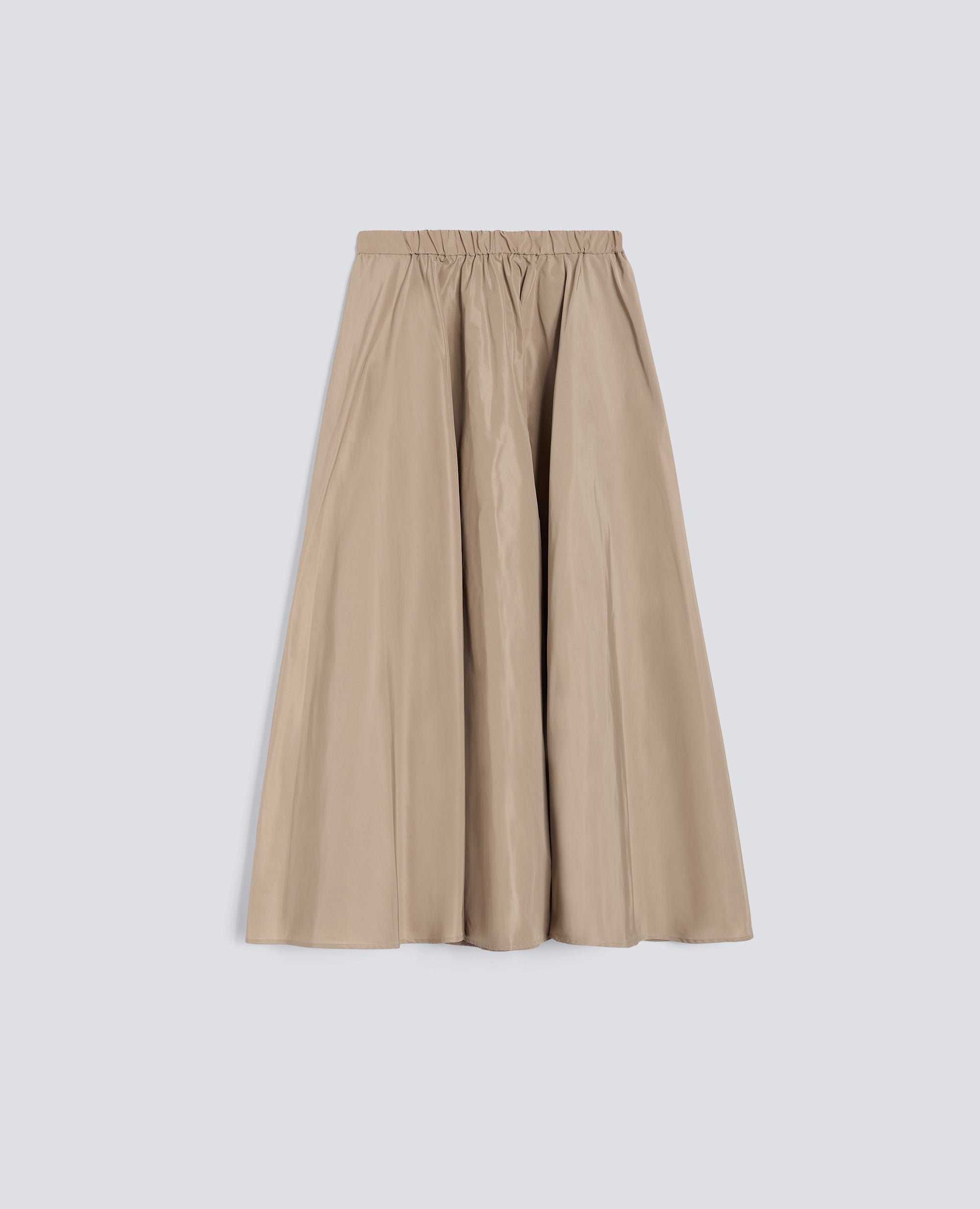 GONNA MIDI CON PIEGHE-BEIGE-BEIGE-BEIS-BEIGE-BEIGE