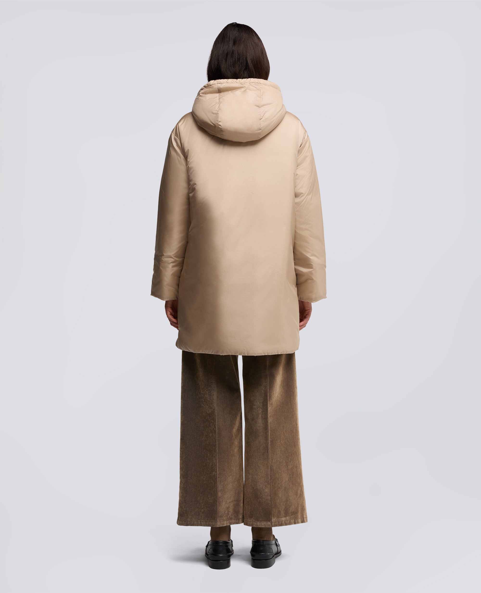 PARKA AMERICANO IN NYLON-BEIGE-BEIGE-BEIS-BEIGE-BEIGE