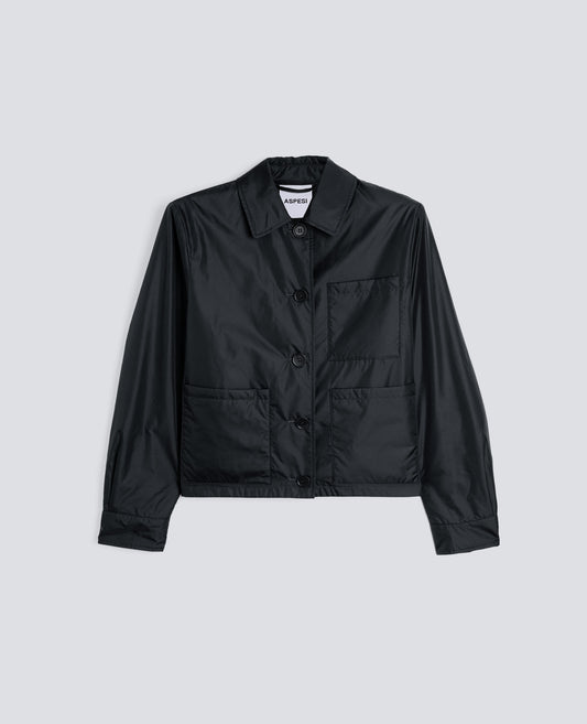 GIACCA IN NYLON-NERO-BLACK-NEGRO-SCHWARZ-NOIR