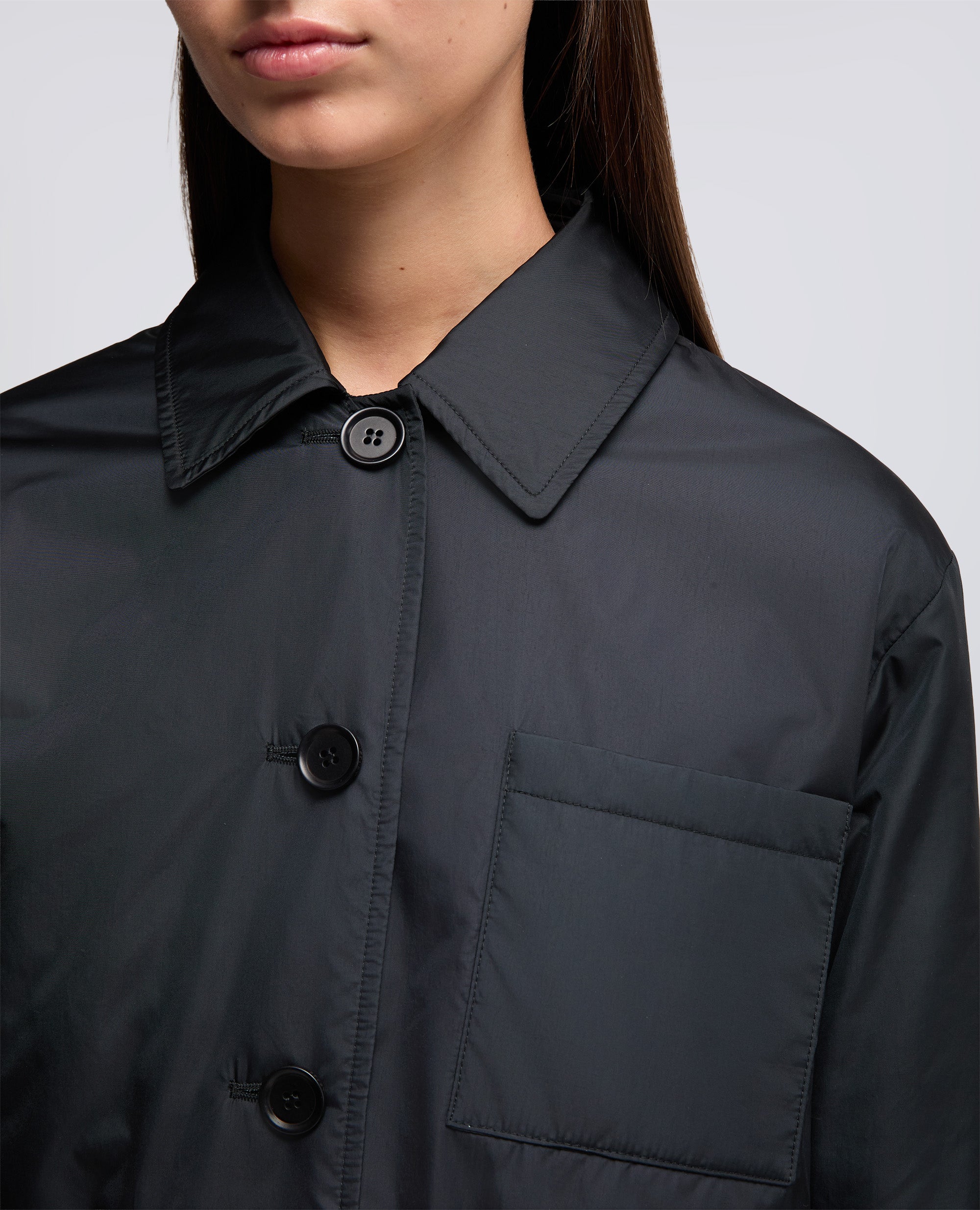 GIACCA IN NYLON-NERO-BLACK-NEGRO-SCHWARZ-NOIR