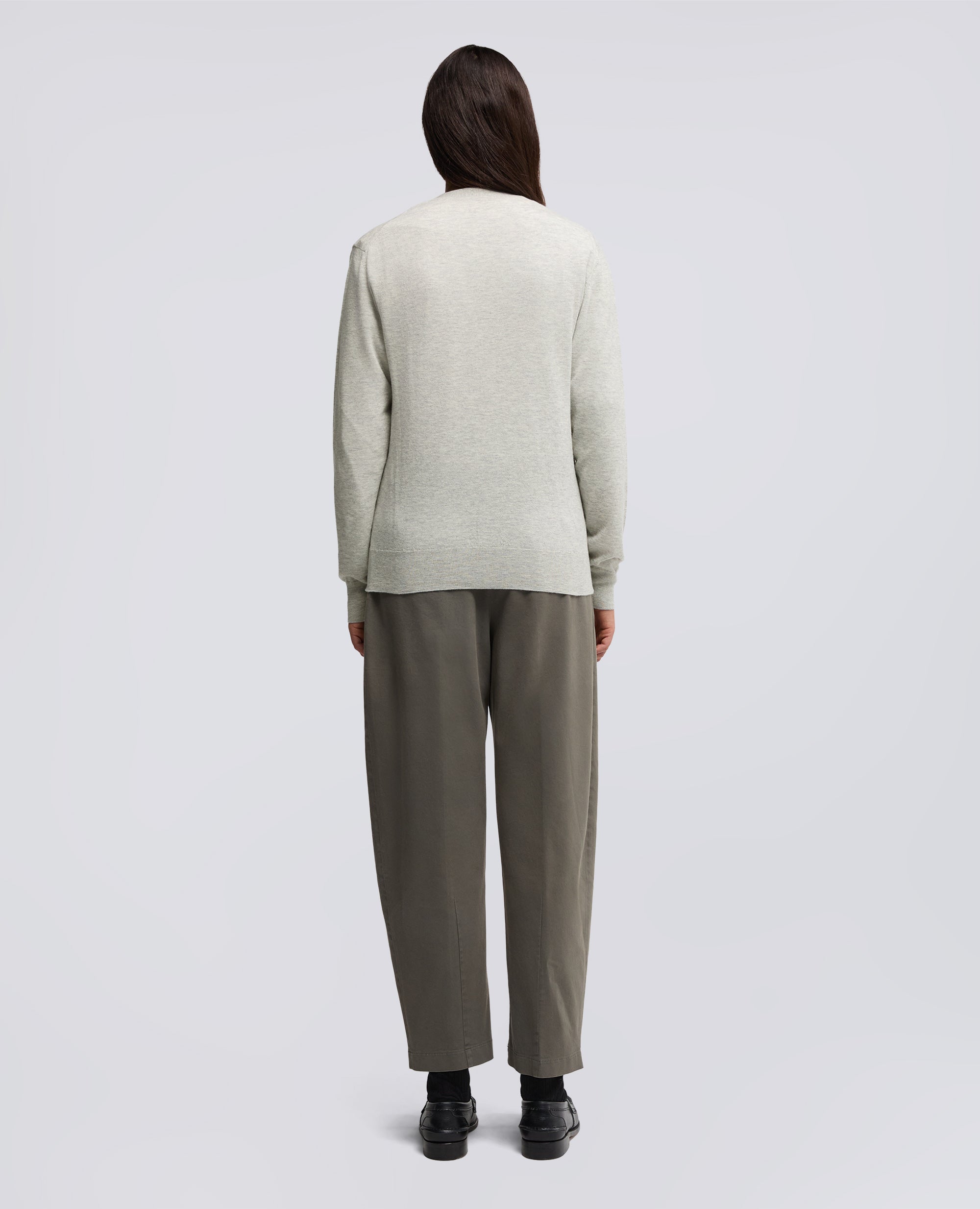 CARDIGAN IN LANA E CASHMERE-MELANGE-MELANGE-MELANGE-MELANGE-MELANGE