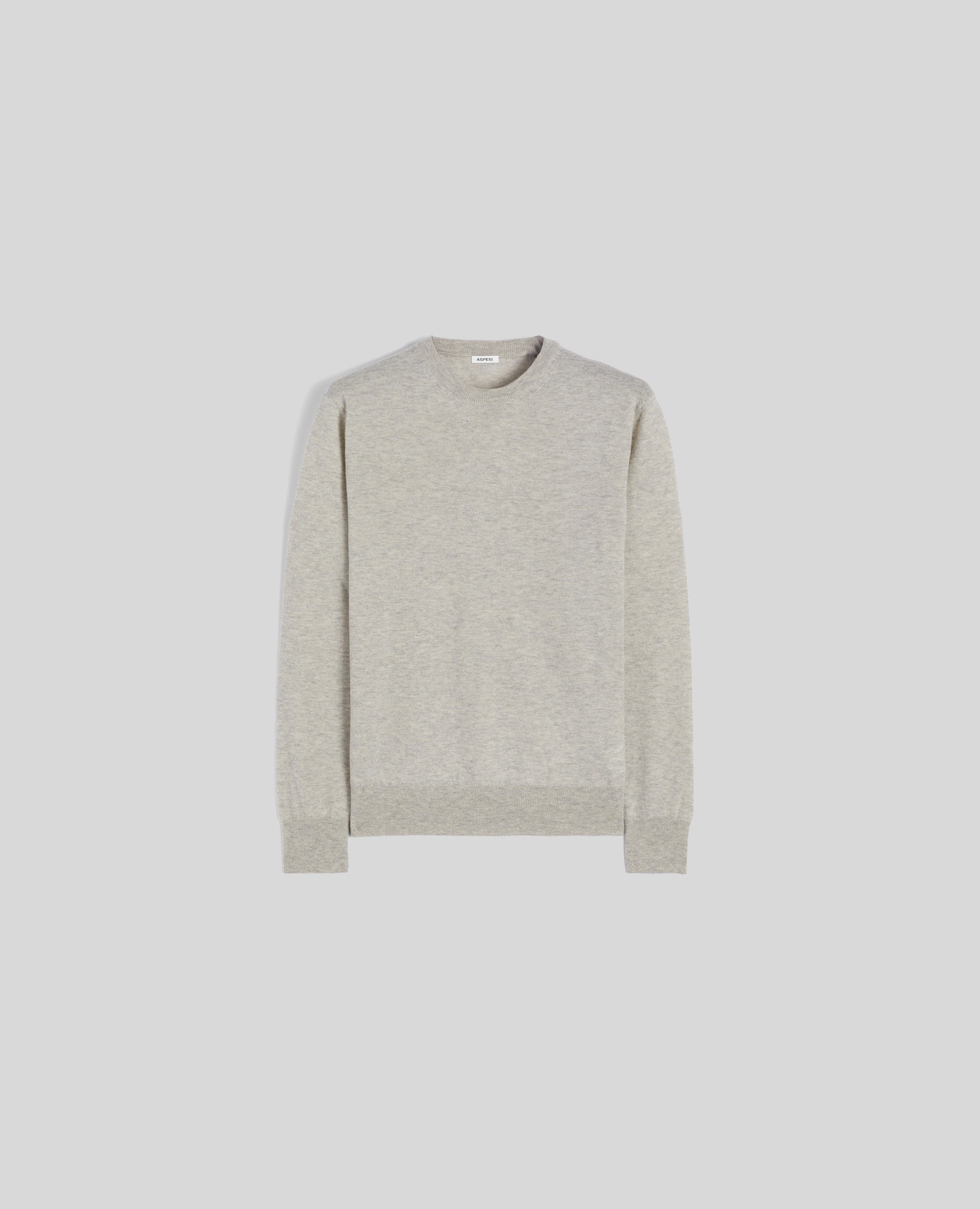 MAGLIA GIROCOLLO IN LANA E CASHMERE-MELANGE-MELANGE-MELANGE-MELANGE-MELANGE