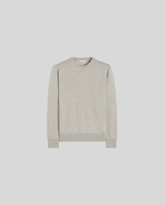MAGLIA GIROCOLLO IN LANA E CASHMERE-MELANGE-MELANGE-MELANGE-MELANGE-MELANGE