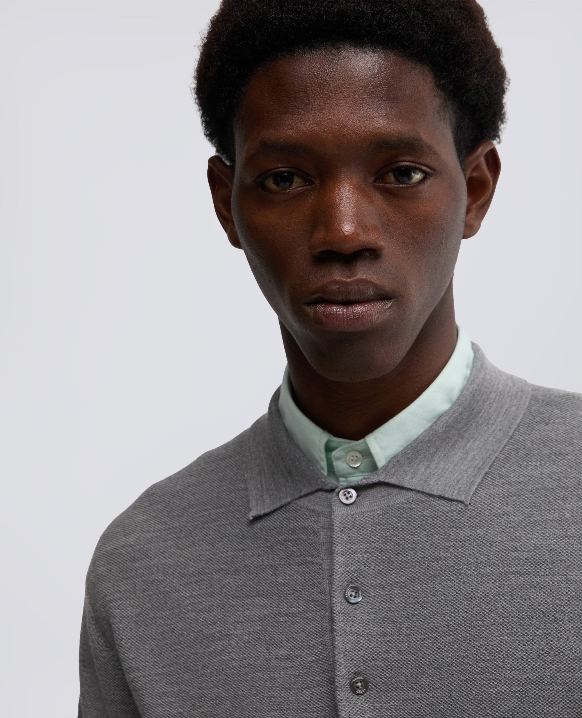 POLO IN LANA-GRIGIO-GREY-GRIS-GRAU-GRIS