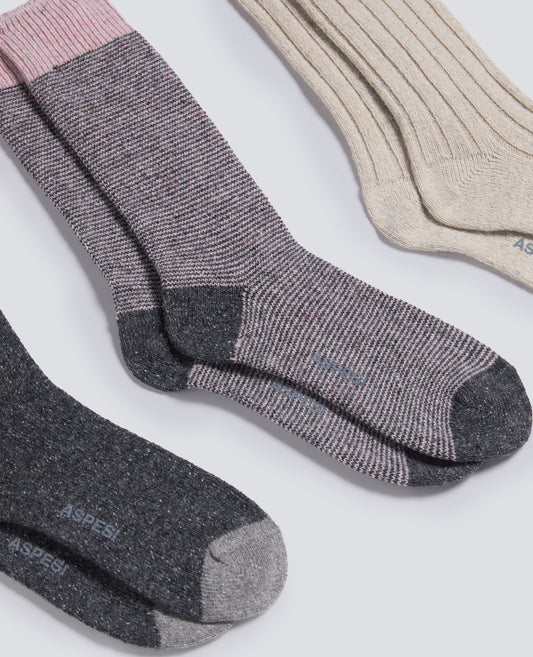 CALZE DI SPUGNA DI COTONE-MULTICOLOR-MULTICOLOR-MULTICOLOR-MULTICOLOR-MULTICOLOR