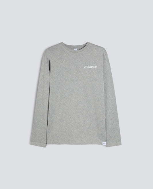 T-SHIRT A MANICHE LUNGHE SILENZIO-GRIGIO-GREY-GRIS-GRAU-GRIS