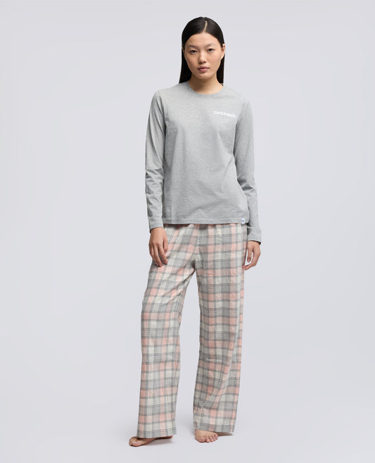 T-SHIRT A MANICHE LUNGHE SILENZIO-ROSA-PINK-ROSA-ROSA-ROSE