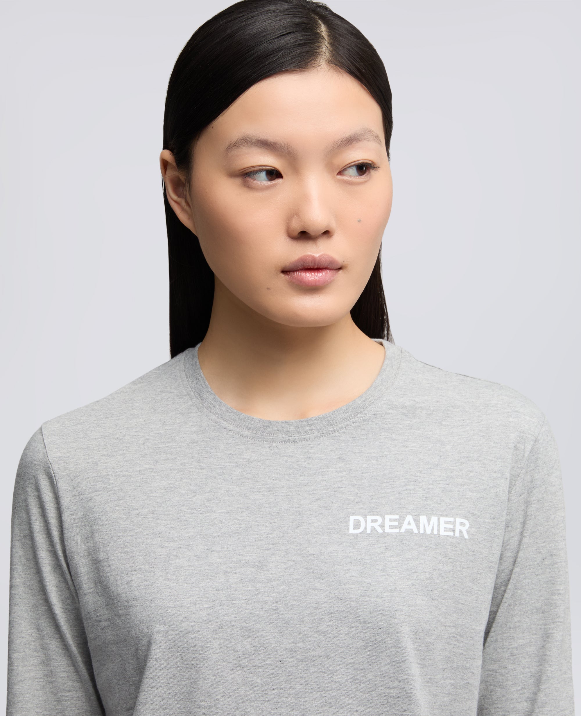 T-SHIRT A MANICHE LUNGHE SILENZIO-ROSA-PINK-ROSA-ROSA-ROSE