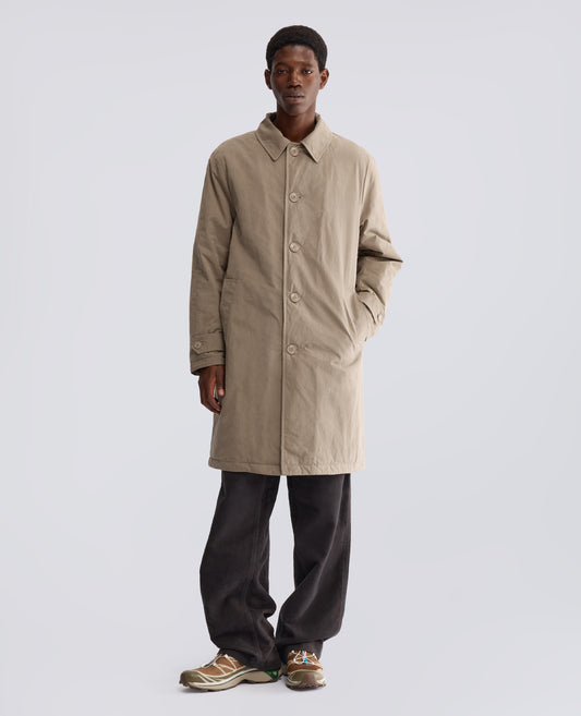 CAPPOTTO MONO PETTO IN TELA DRY WAX IMBOTTITO CON OVATTA THERMORE - BEIGE - ASPESI