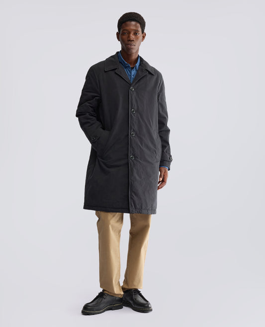CAPPOTTO MONO PETTO IN TELA DRY WAX IMBOTTITO CON OVATTA THERMORE - BLU - ASPESI
