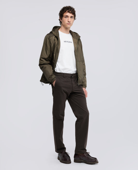 T-SHIRT IN JERSEY DI COTONE CON STAMPA -NEVICAVA- - BIANCO