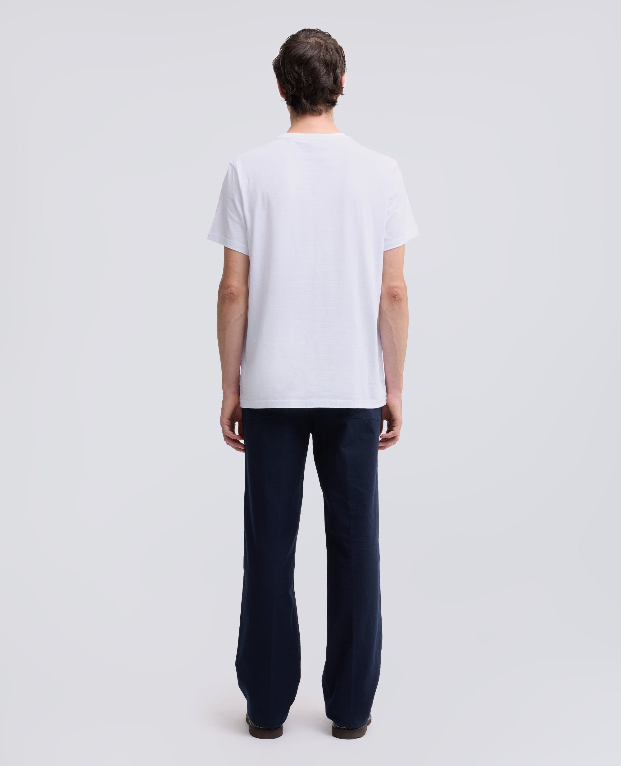 T-SHIRT IN JERSEY DI COTONE CON STAMPA  -SILENZIO- IN GIAPPONESE - BIANCO - ASPESI