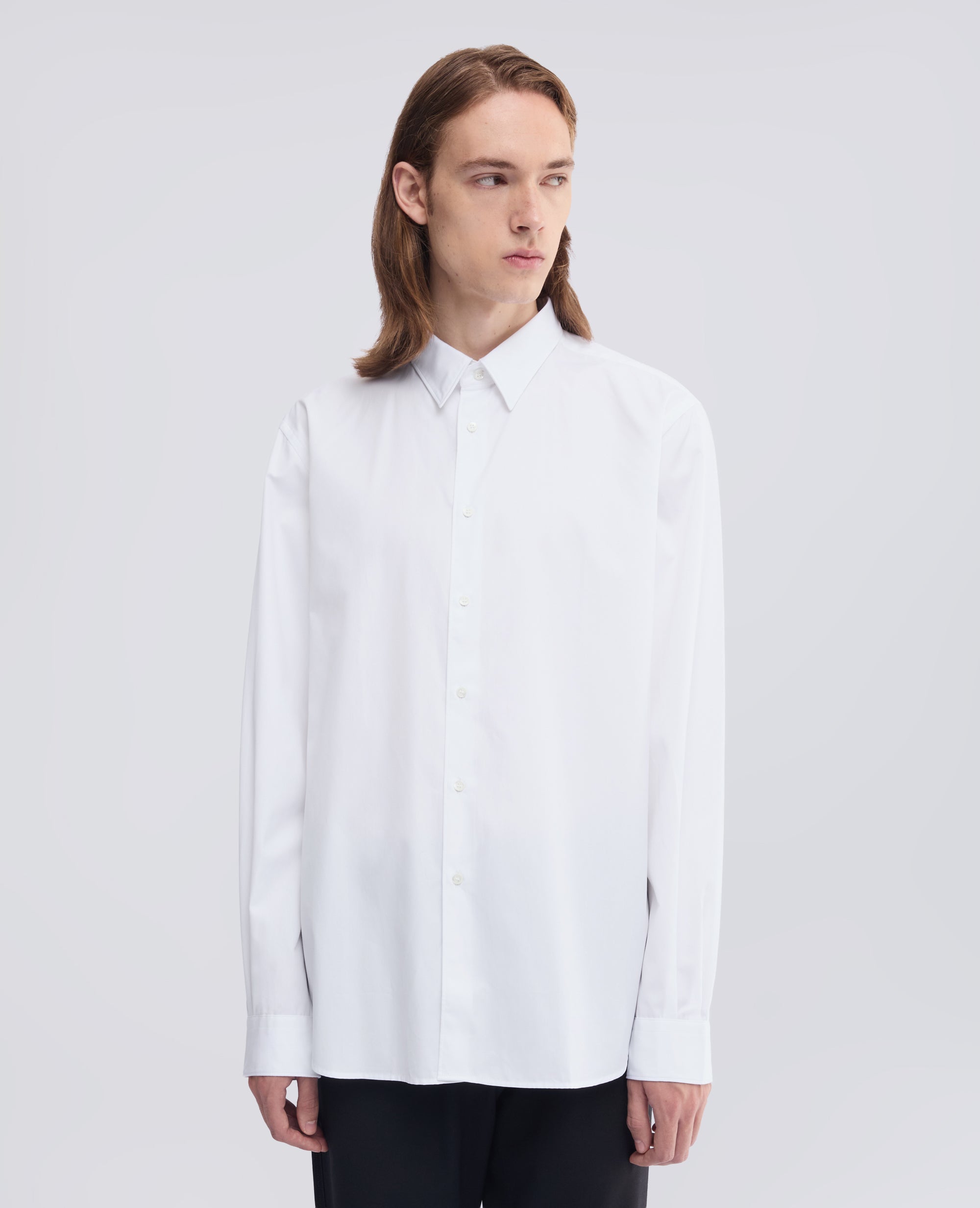CAMICIA IN POPELINE DI COTONE - BIANCO - ASPESI