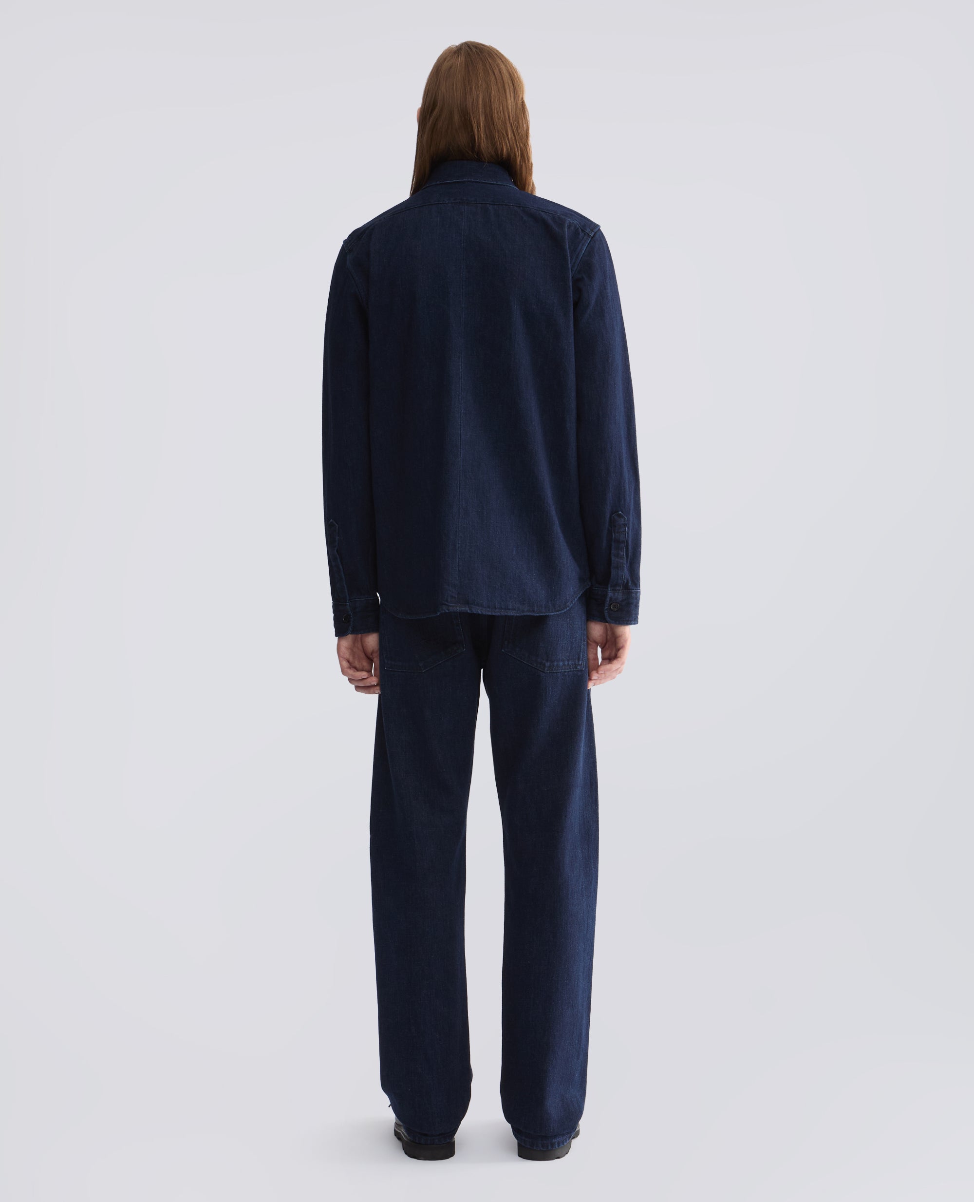 CAMICIA UTILITY IN DENIM DI COTONE - BLU - ASPESI