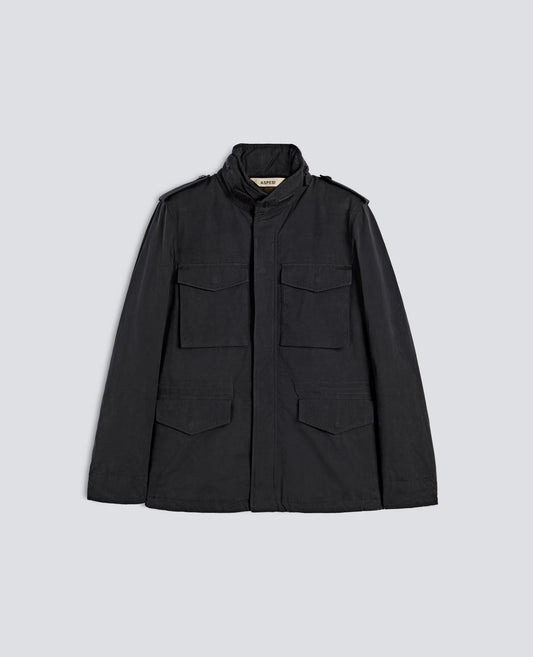 MINI FIELD JACKET IN TELA DRY WAX CON OVATTA THERMORE® - BLU - ASPESI