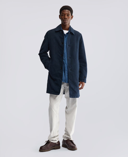 CAPPOTTO PERFETTO IN FUSTAGNO DI COTONE - BLU - ASPESI