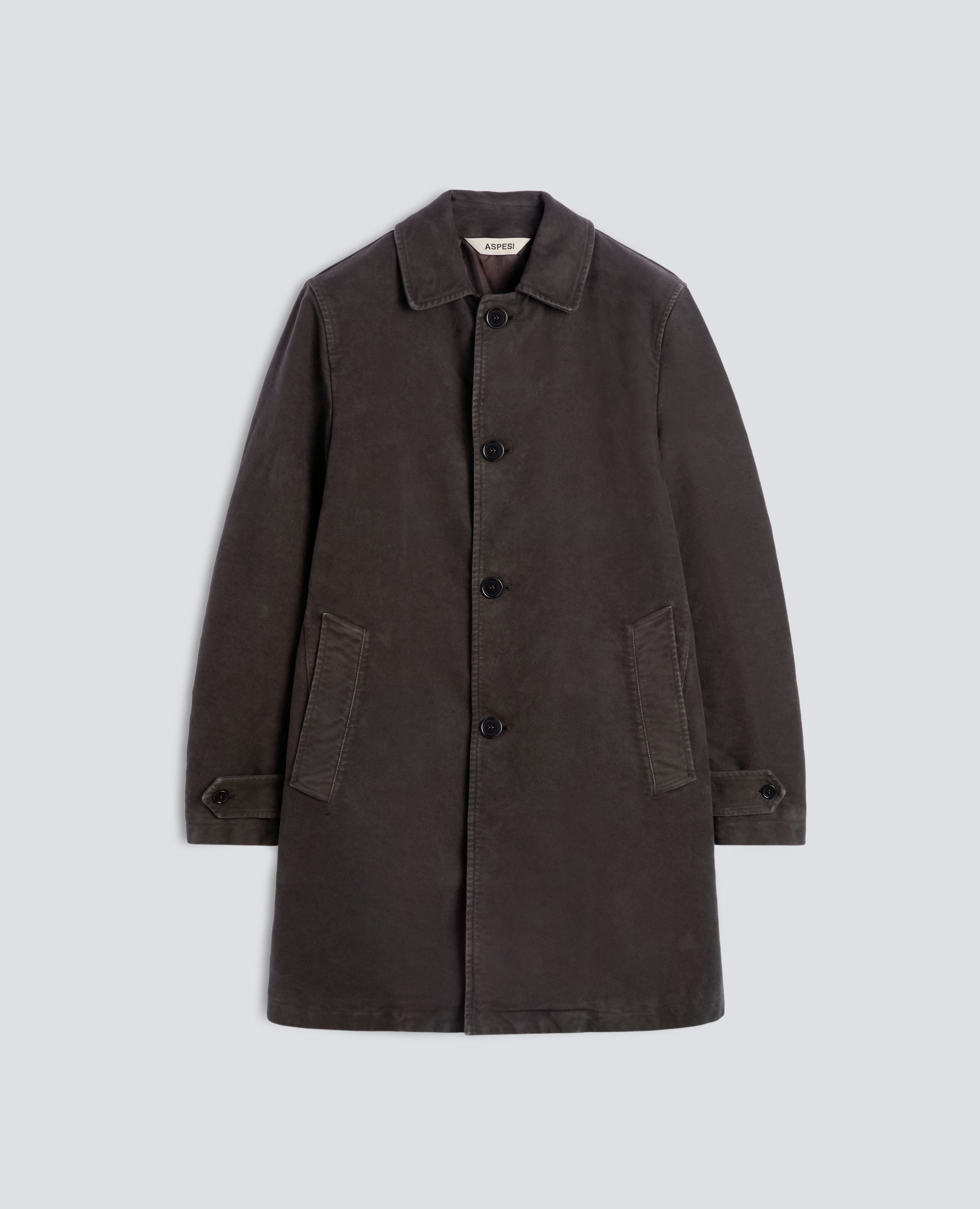 CAPPOTTO PERFETTO IN FUSTAGNO DI COTONE - MARRONE - ASPESI