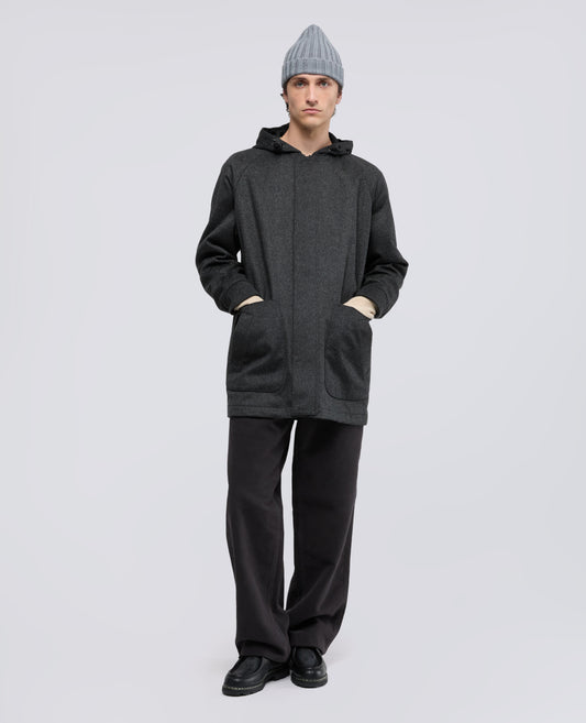 PARKA DE LODEN DE LANA Y ALPACA CON GUATA THERMORE® - GRIGIO - ASPESI