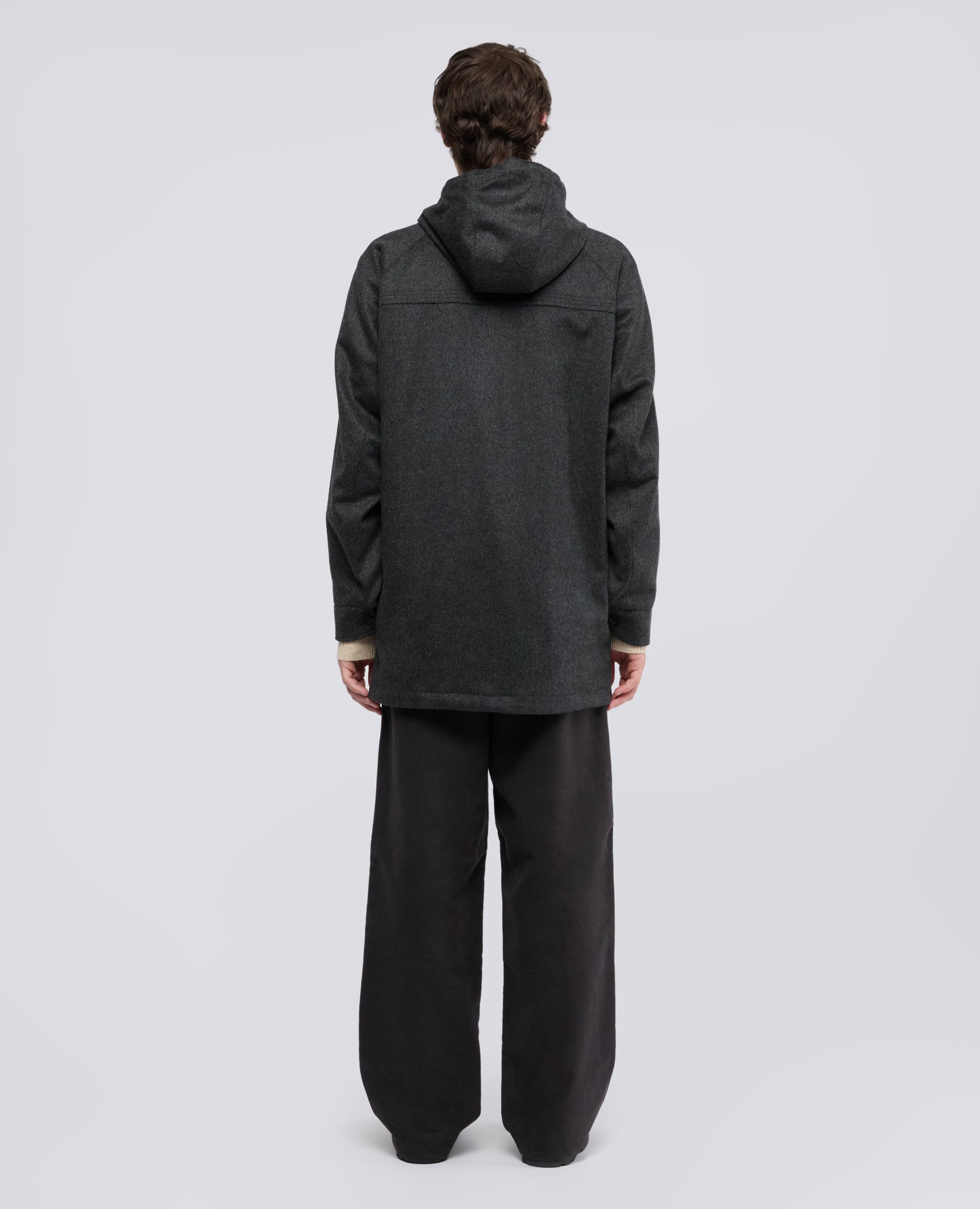 PARKA IN LODEN DI LANA E ALPACA CON OVATTA THERMORE® - GRIGIO - ASPESI