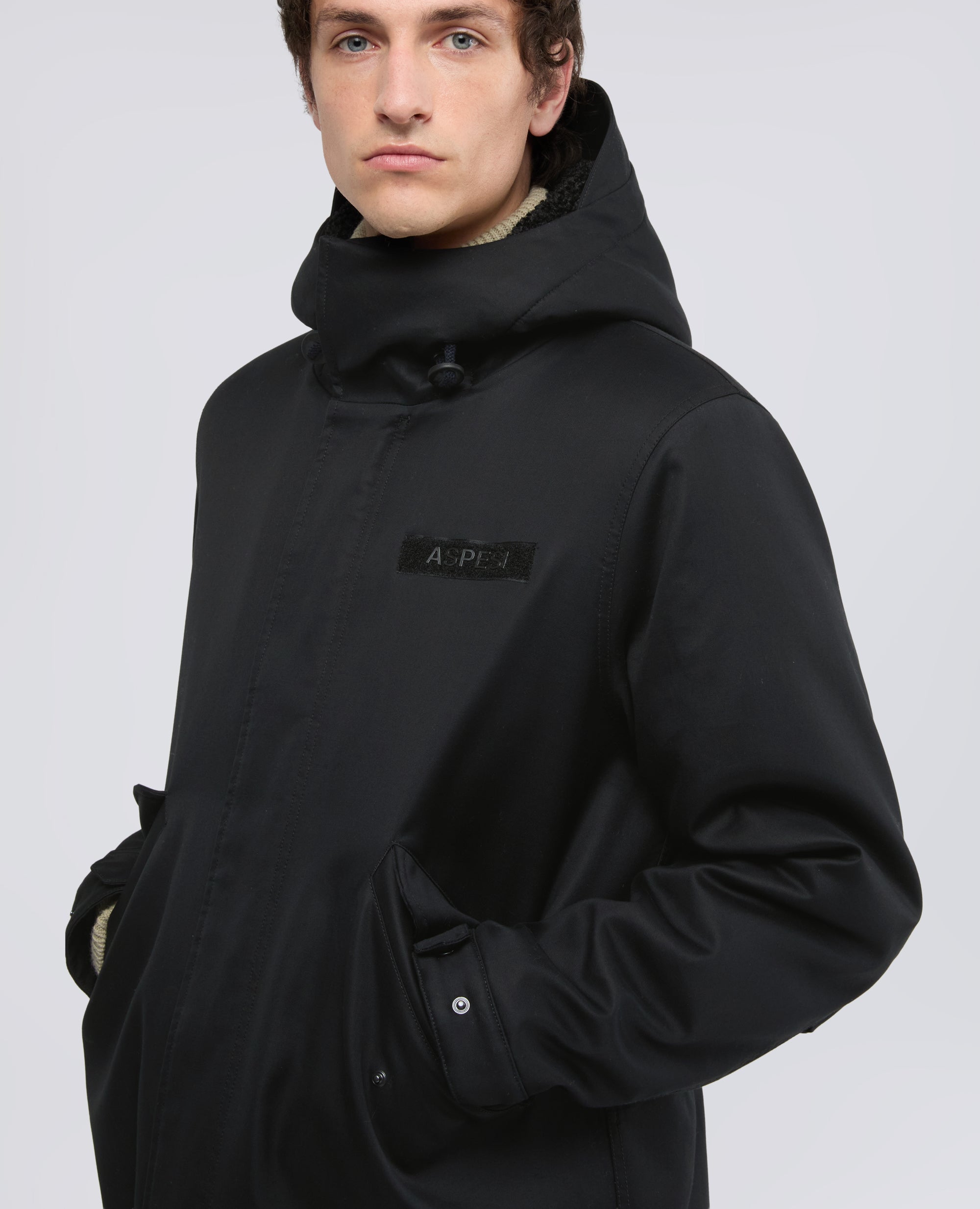 PARKA M51 DE ALGODON FORRADO - AZUL - ASPESI