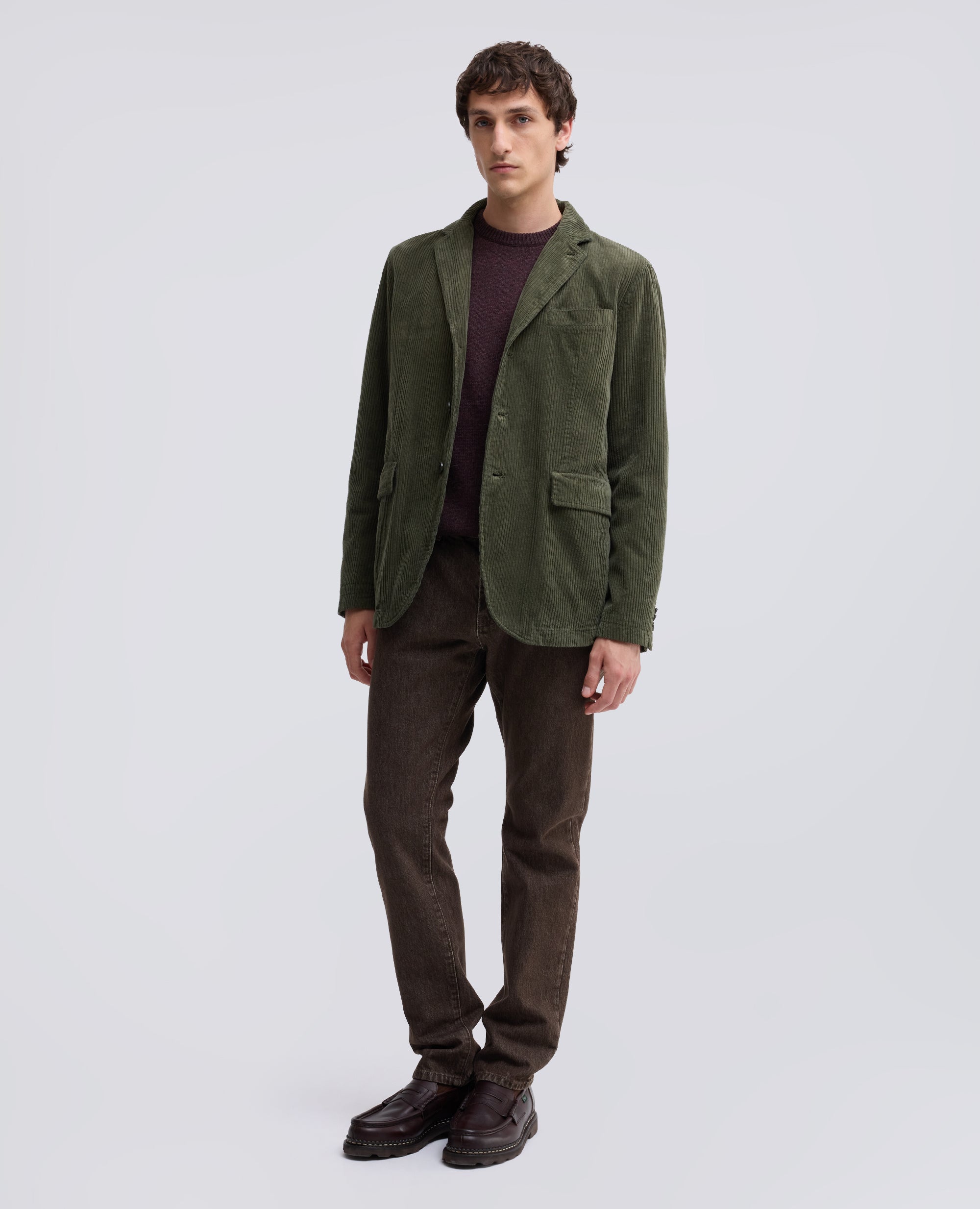 JACKE AUS CORDSAMT - VERDE - ASPESI