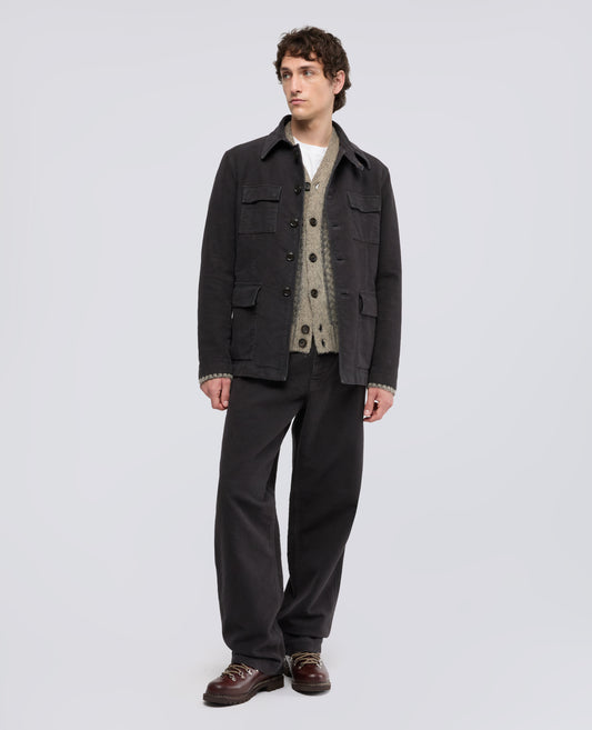GIACCA WORKWEAR IN FUSTAGNO DI COTONE - MARRONE - ASPESI