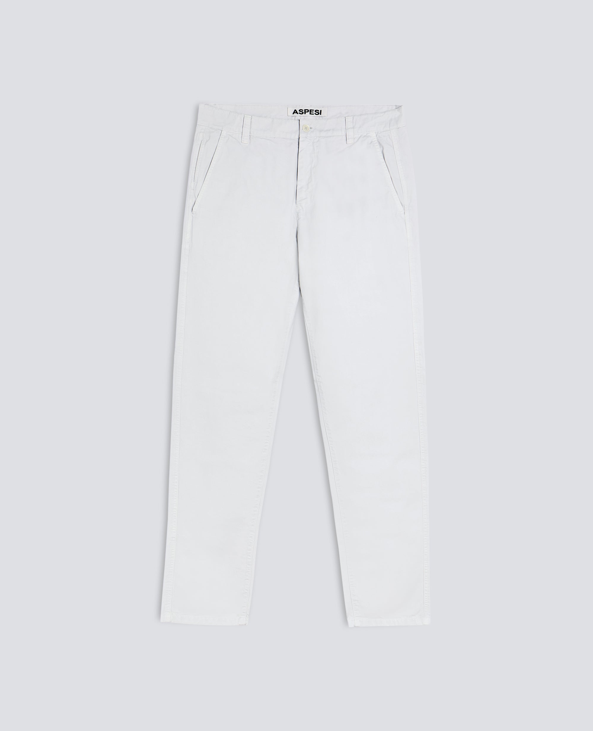 PANTALONE CHINO IN GABARDINA DI COTONE TINTO CAPO - PERLA - ASPESI