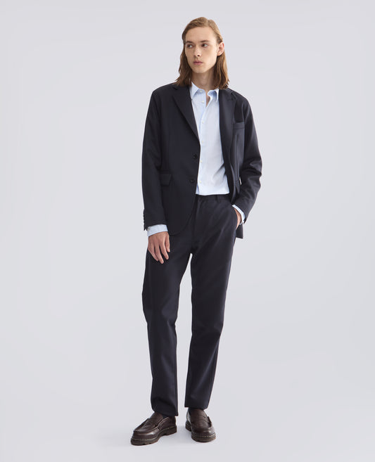 CHINO-HOSE AUS SCHURWOLL-GABARDINE - BLAU - ASPESI