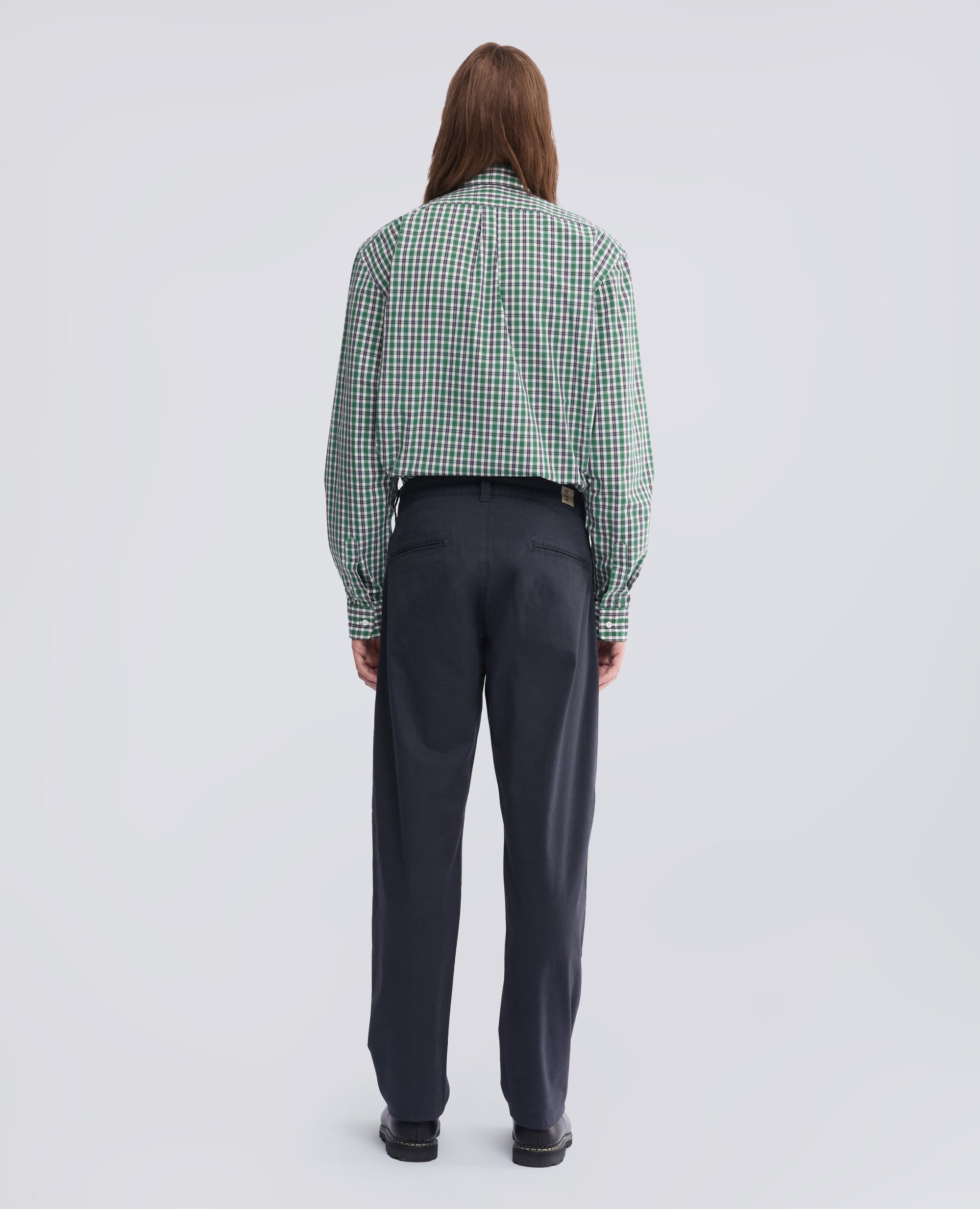 PANTALONE CHINO IN GABARDINA DI COTONE - BLU - ASPESI