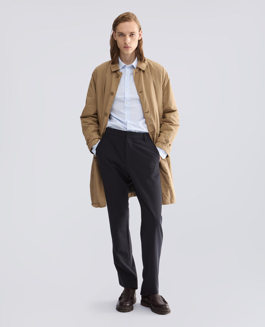 CHINO-HOSE AUS TECNOLANA-FLANELL COMFORT - BLAU - ASPESI