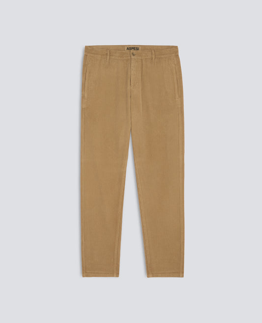 CHINOHOSE AUS CORDSAMT - BEIGE - ASPESI