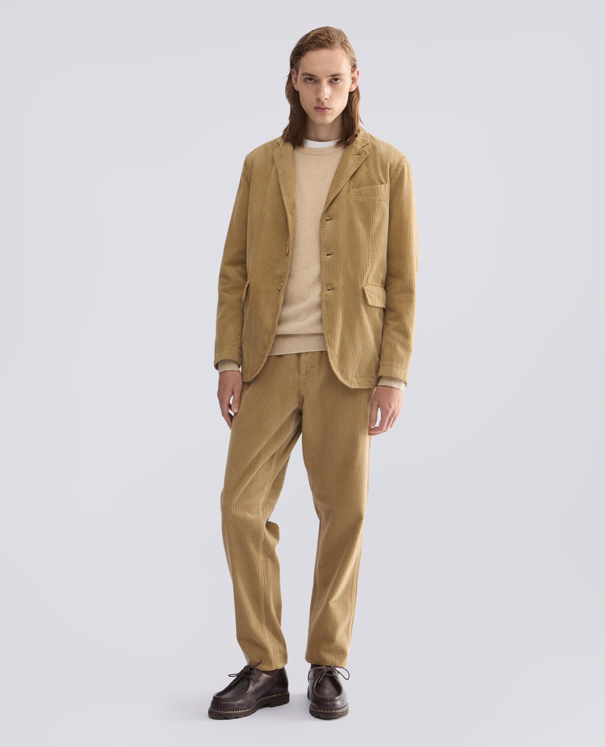 PANTALONE CHINO IN VELLUTO A COSTE - BEIGE - ASPESI