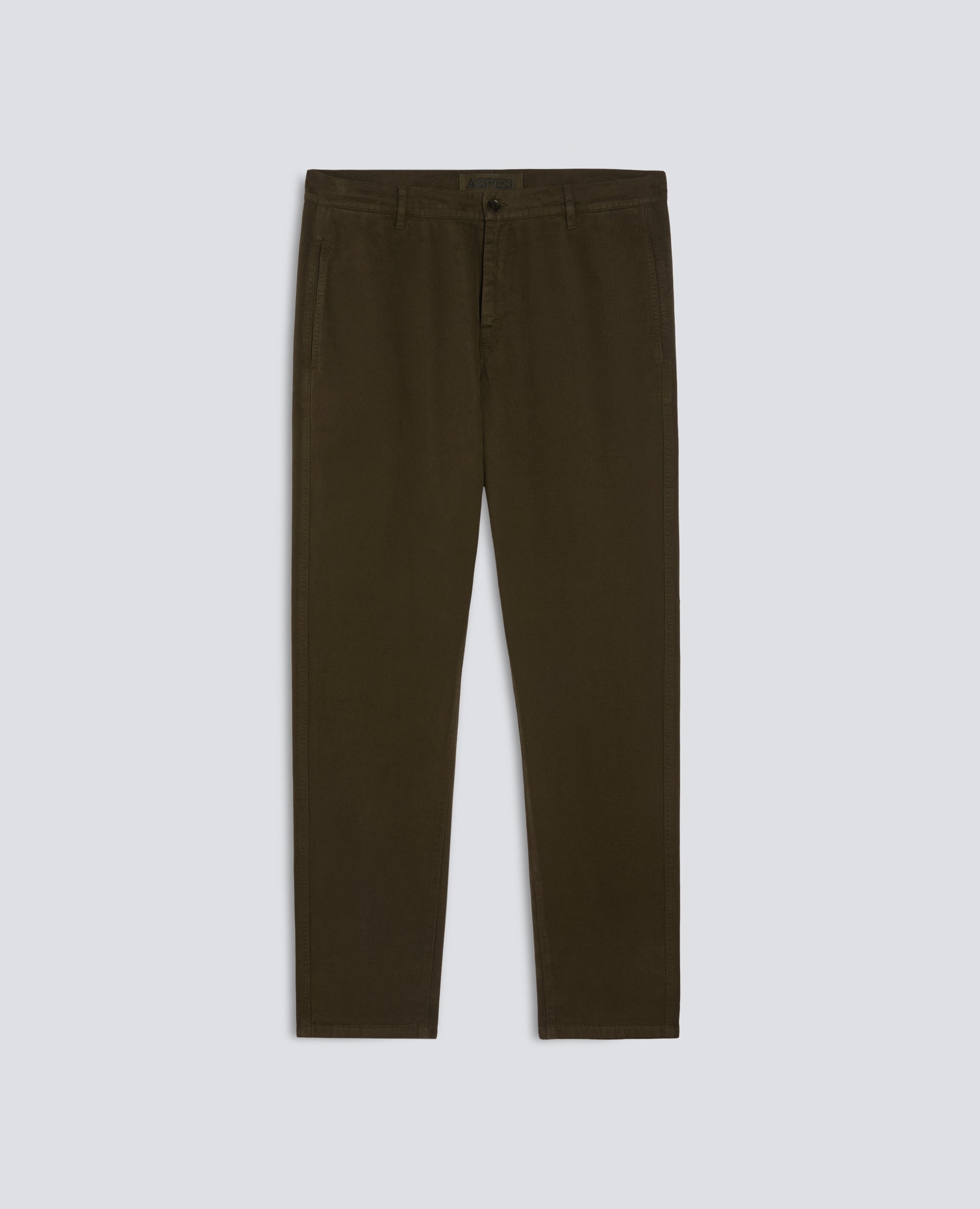 PANTALONE CHINO IN GABARDINA DI COTONE - VERDE - ASPESI