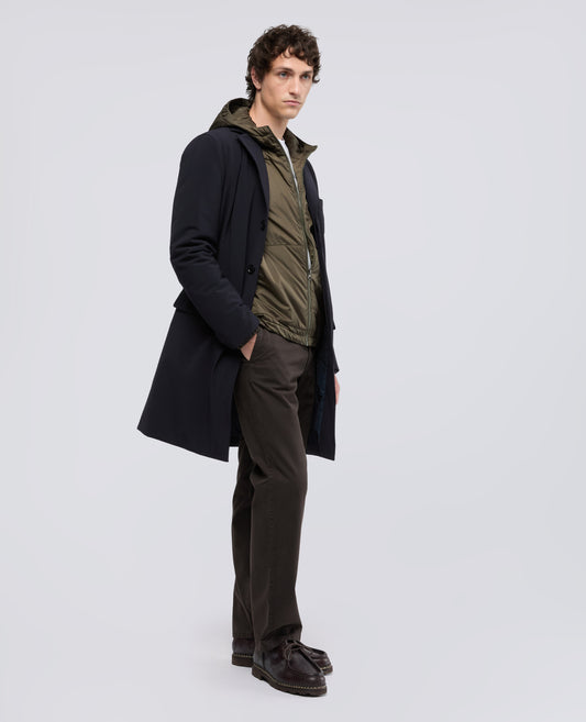 PANTALONE IN GABARDINA DI COTONE TINTO PEZZA - MARRONE - ASPESI