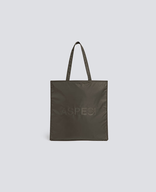 SAC SHOPPING EN NYLON RECYCLE WR - VERT - ASPESI