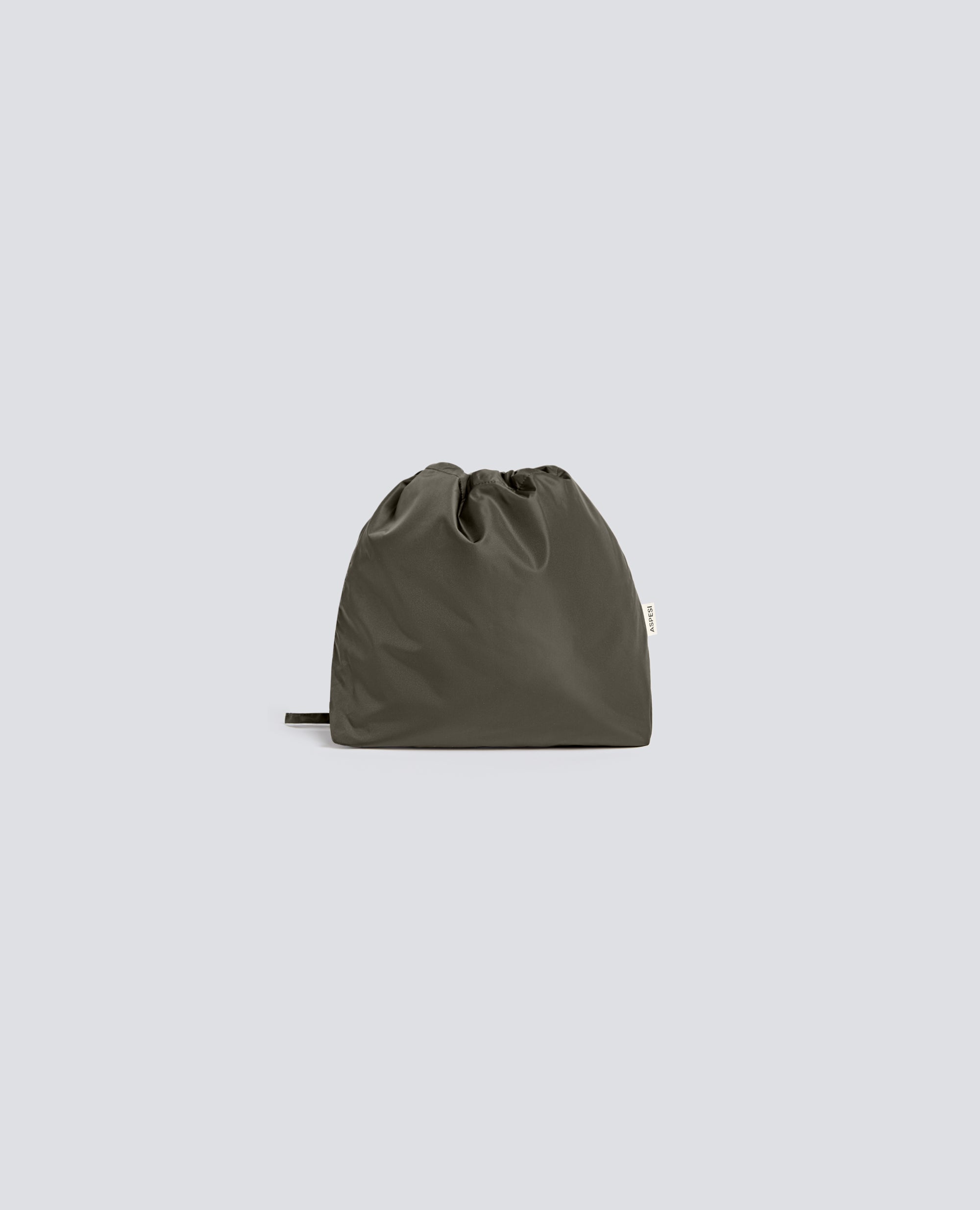 BOLSO SACO CON BANDOLERA EN NAILON - VERDE - ASPESI