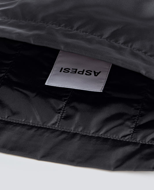BORSA A SACCHETTO CON TRACOLLA IN NYLON - NERO - ASPESI