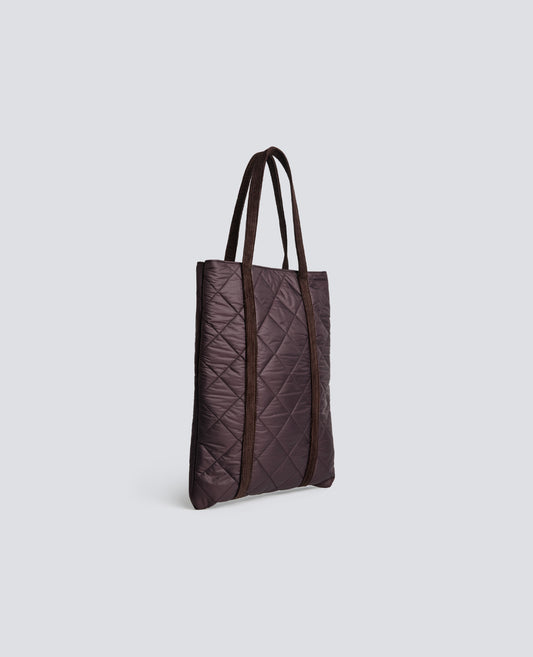 SAC MATELASSE EN NYLON - MARRON - ASPESI