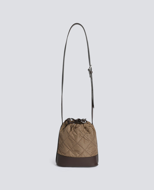 QUILTED TAFFETA BUCKET BAG - MULTICOLOR - ASPESI