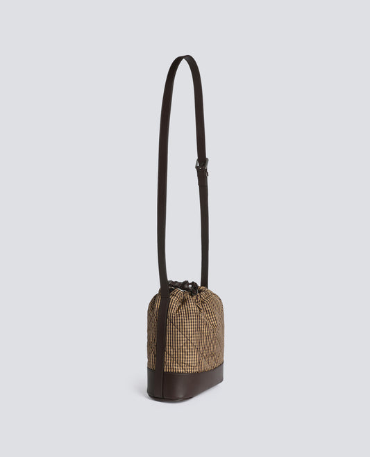 QUILTED TAFFETA BUCKET BAG - MULTICOLOR - ASPESI