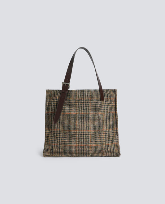 SAC EN PURE LAINE VIERGE TEINT EN FIL - VERT - ASPESI