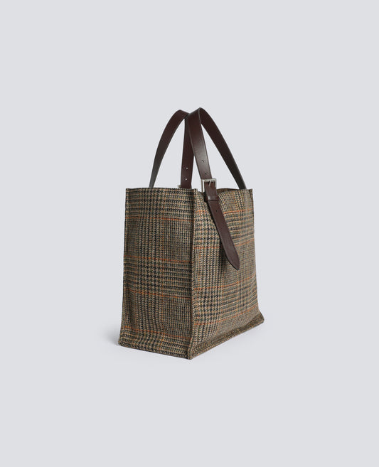 SAC EN PURE LAINE VIERGE TEINT EN FIL - VERT - ASPESI
